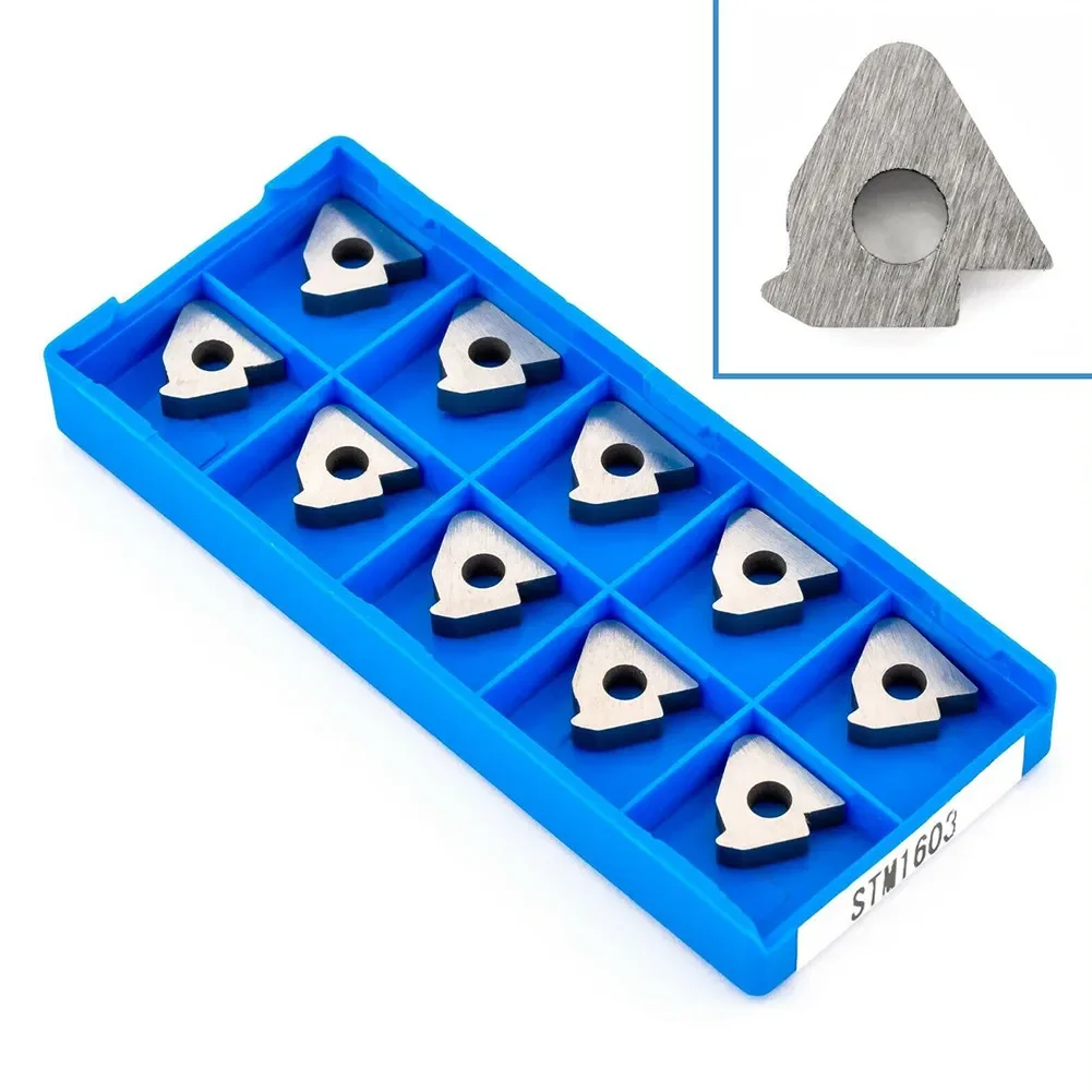 10 Pcs Tungsten Steel STM1603 CNC Turning Tool Holder Threaded Shim Tool Accessories Suitable For Power Tool Accessory