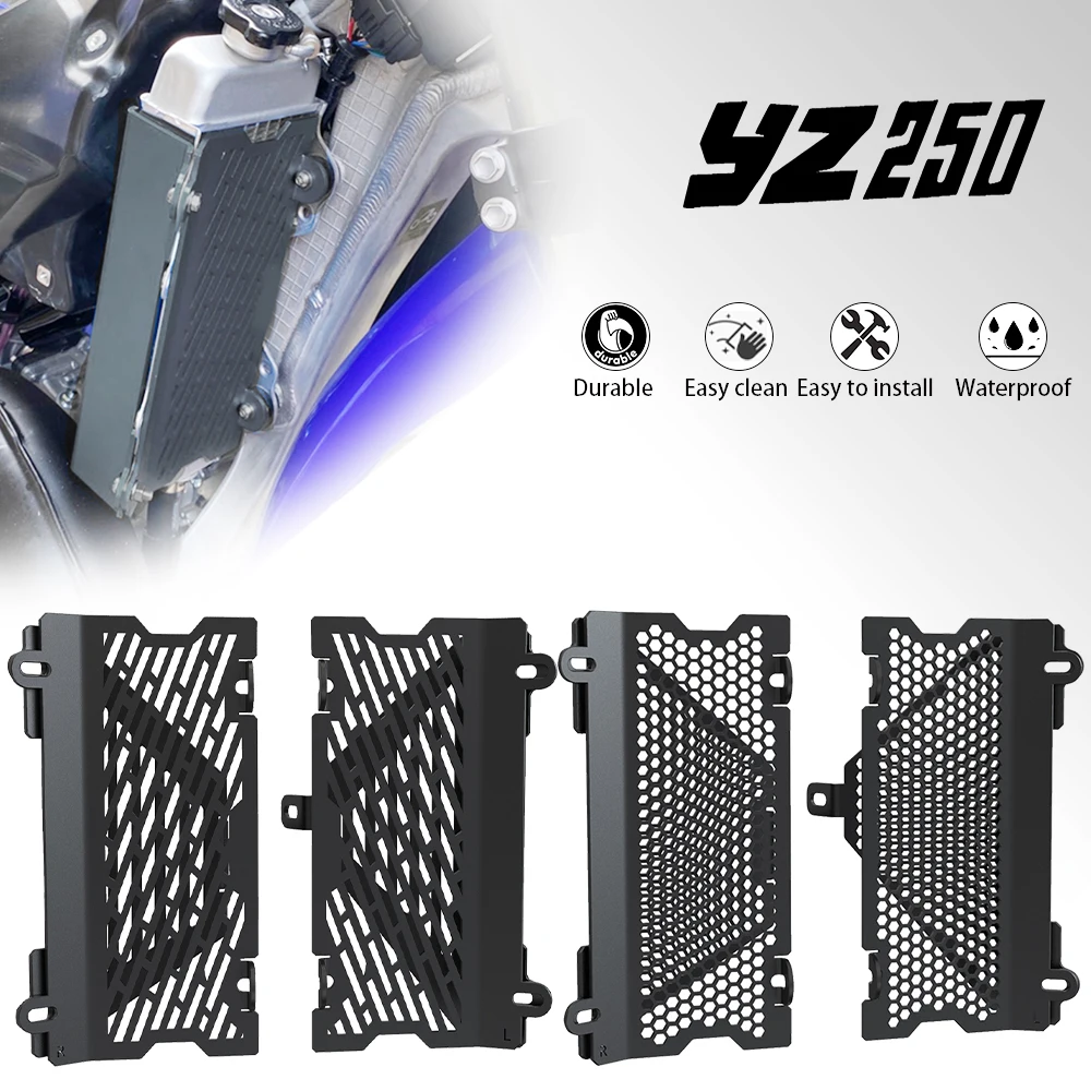 

2024 YZ250 YZ 250 X 250X Motor Radiator Grille Guard Cover Protector Radiator Guard For Yamaha YZ250 2002-2023 YZ250X 2016-2023