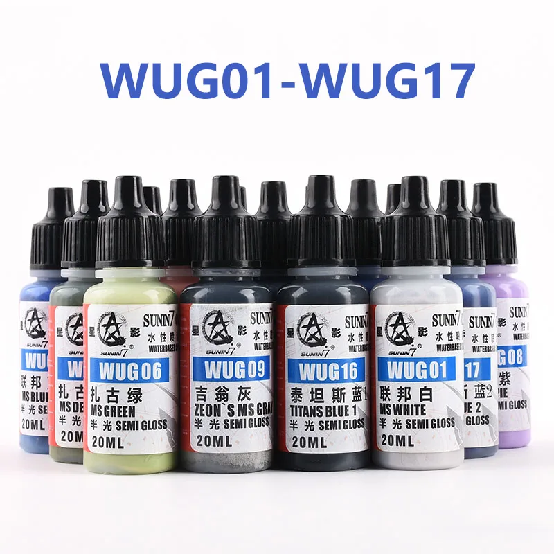 

20ML WUG01-WUG17 Hobby Water Based Color Acrylic Paint Coating For Military DIY Tank Ship Plane Soldier Model Kit Building Tool