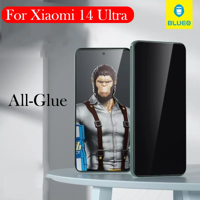 

Закаленное стекло Blueo Privacy для XIAOMI 14 ULTRA 5g, антишпионский экран для Xiaomi 14 Ultra Pro, стеклянная пленка