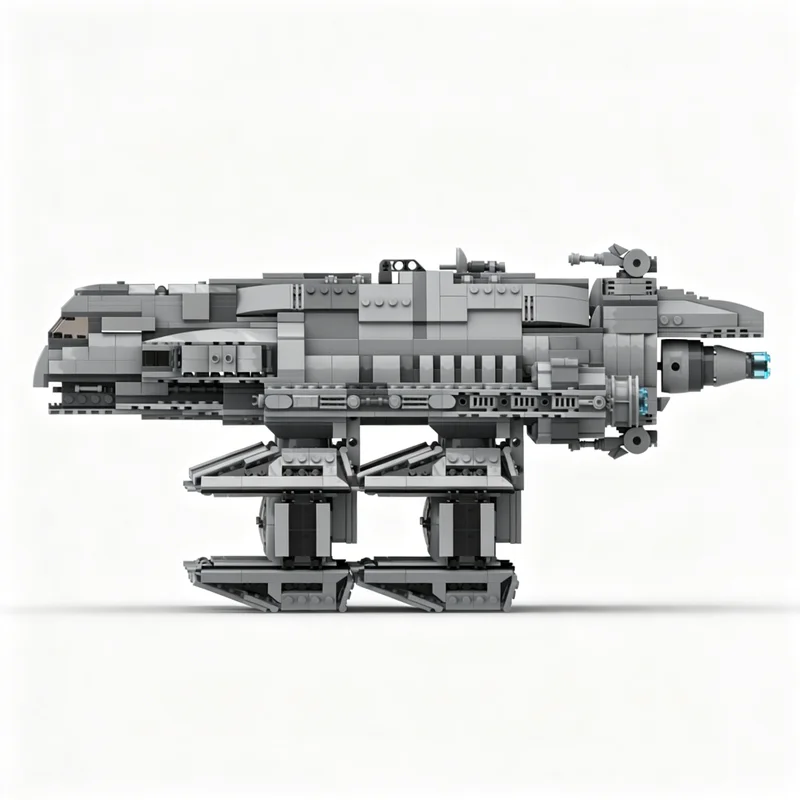 1337pcs MOC Imperial Gozanti Assault Star Battle Model Building Blocks Creative Gift DIY Display Decor Adult Premium Kids Desk view 5