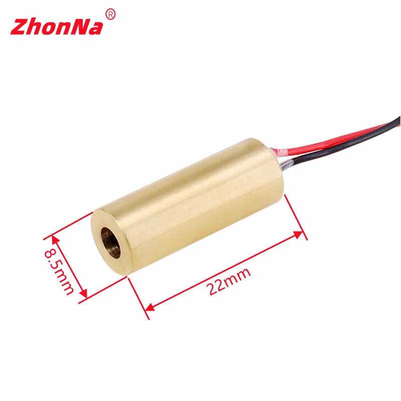 635nm 5mW Laser Modul Rot Licht Einzigen Punkt Optik Locator Mit Dem Ziel Glas Objektiv Installation Zubehör Eingang Spannung 3-5 V