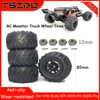 4Pcs/lot 85mm RC Monster Truck Wheel Tires Wear-resistant/Anti-slip for SCY 16101 Pro 16102 Pro 1:16 Off Road RC Upgrade Parts