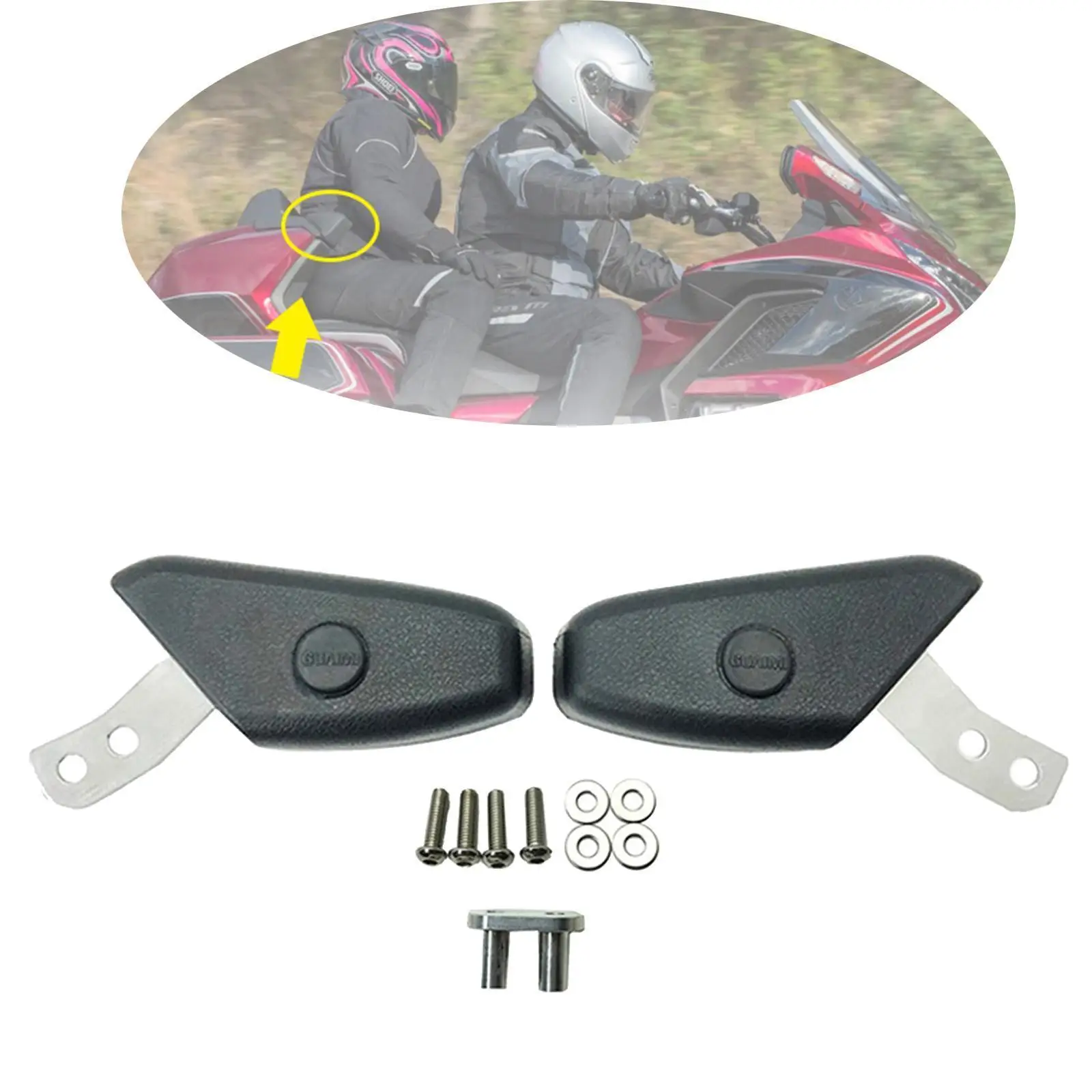 

Passenger Armrests Motorcycle Rear Armrest 0 0 F6C 2018 2019 2020 Models,Easy installation with only a screwdriver