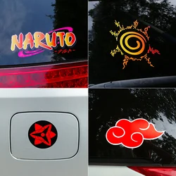 NARUTO Anime Sticker Uzumaki Naruto Logo Car Decoration Sticker Fuel Tank Cap Modified Sticker Children's Toy Birthday Gift