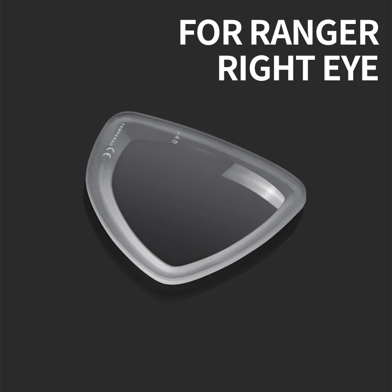 Cressi OPTICAL LENS for Ranger Mask RIGHT EYE Diving Mask Correction from -1.0 to -8.00 or Nearsighted Diver