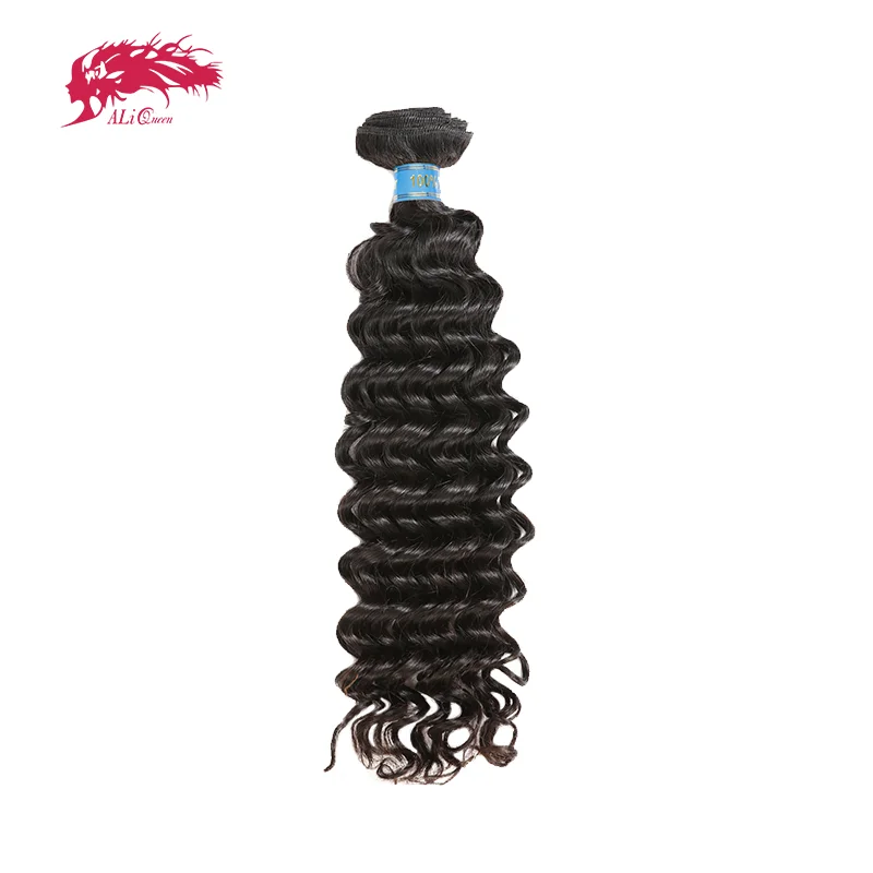 

Натуральные перуанские волосы Ali Queen Deep Wave, необработанные, 10-28 дюймов, 1 шт., оптовая цена для женщин