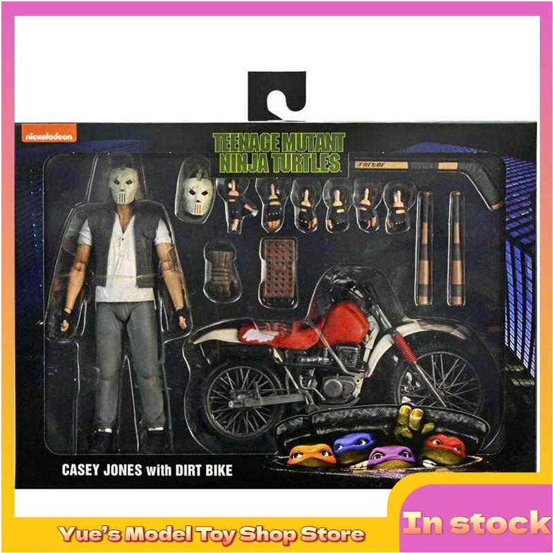 

【In Stock】Ninja Casey Jones Turtles Motorcycle Suit Action Doll Boy Toy Model Collection Birthday Christmas Halloween Gift