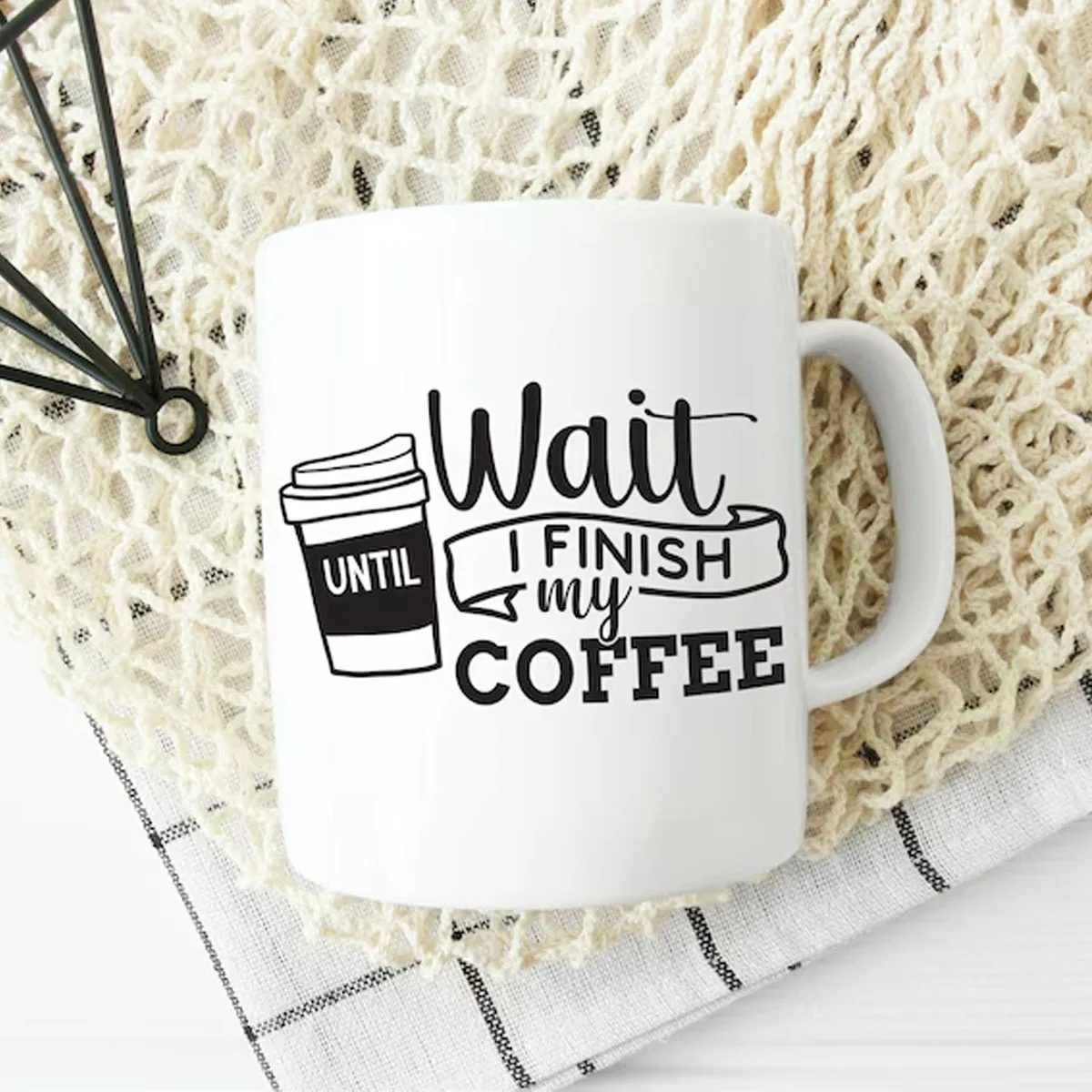 24pcs Funny Coffee Lovers Caffeine Quotes Sayings UV DTF Cup Wrap Transfer Sticker Glass Coffee Mugs Greeting Cards Decal Gift