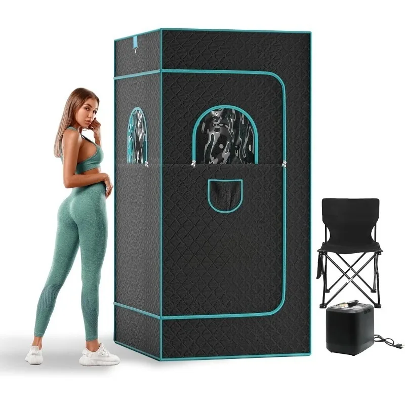 

Сауна для дома, личная коробка для всего тела, домашняя паровая палатка в домашнем спа с пароваркой мощностью 4 л, 1000 Вт, пульт дистанционного управления