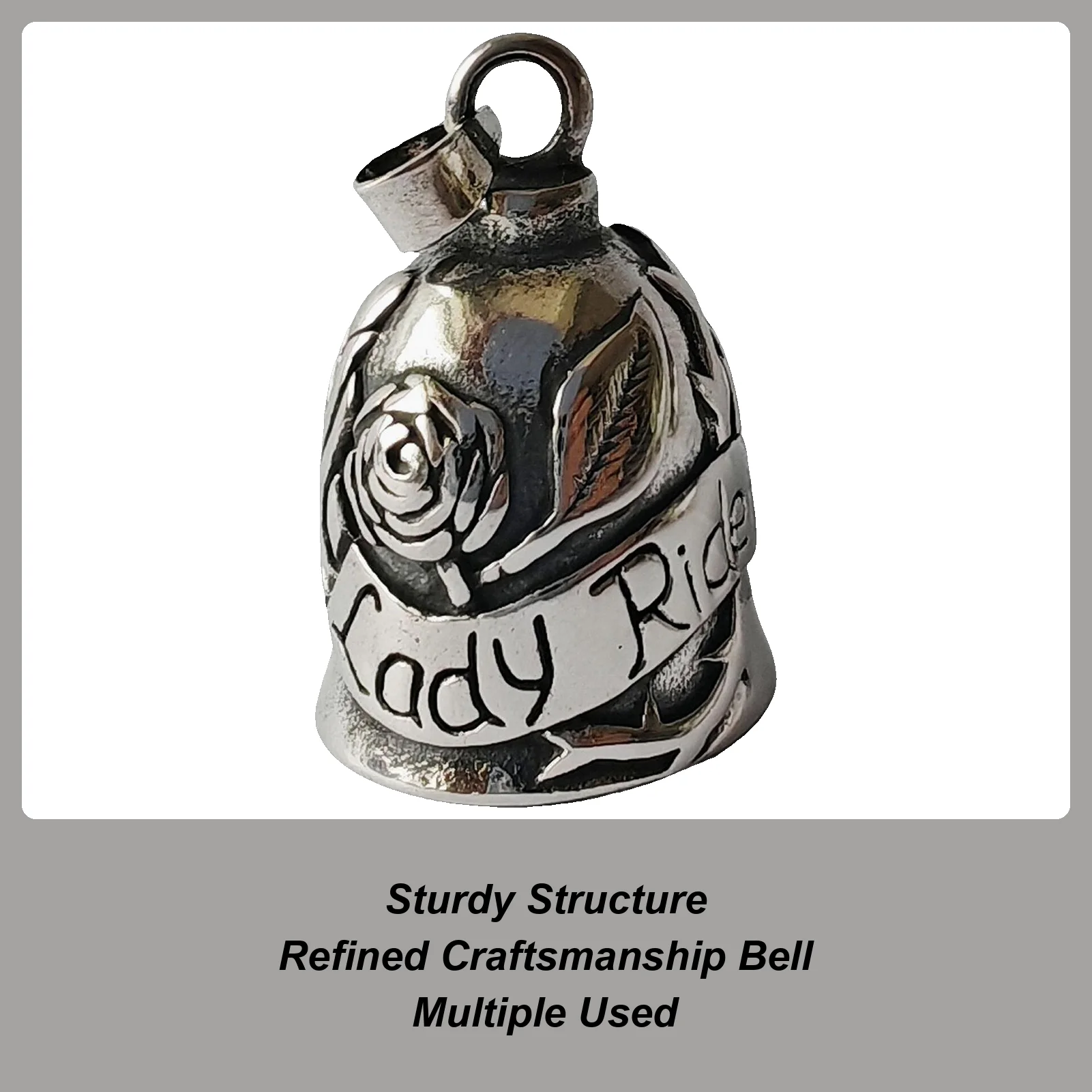 

Bell For Motorcycle Metal Decorations With Rose Design Angel Bell For Girls Cycling Adults Riders Women Christmas Men Boys