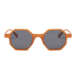 Octagon Vintage Sunglasses Women Small Frame Sun Glasses for Women Brand Designer Fashion Retro Clear Mirror Sunglasses Female