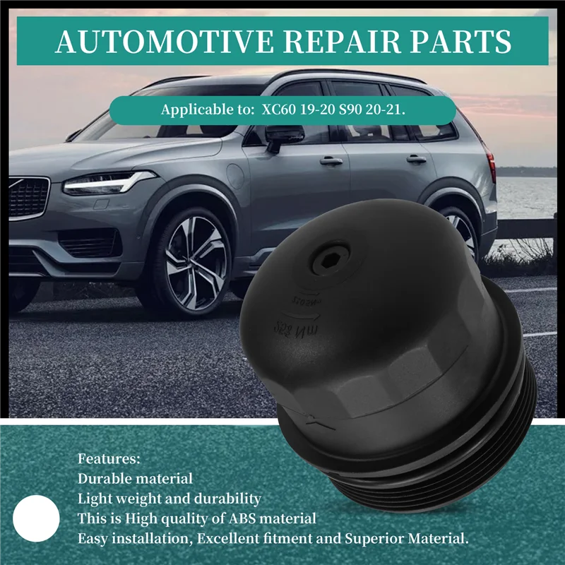 AB56-31410832 Car Engine Oil Filter Housing Cover Fits For Volvo S90L XC40 XC60 2020-22 MK2