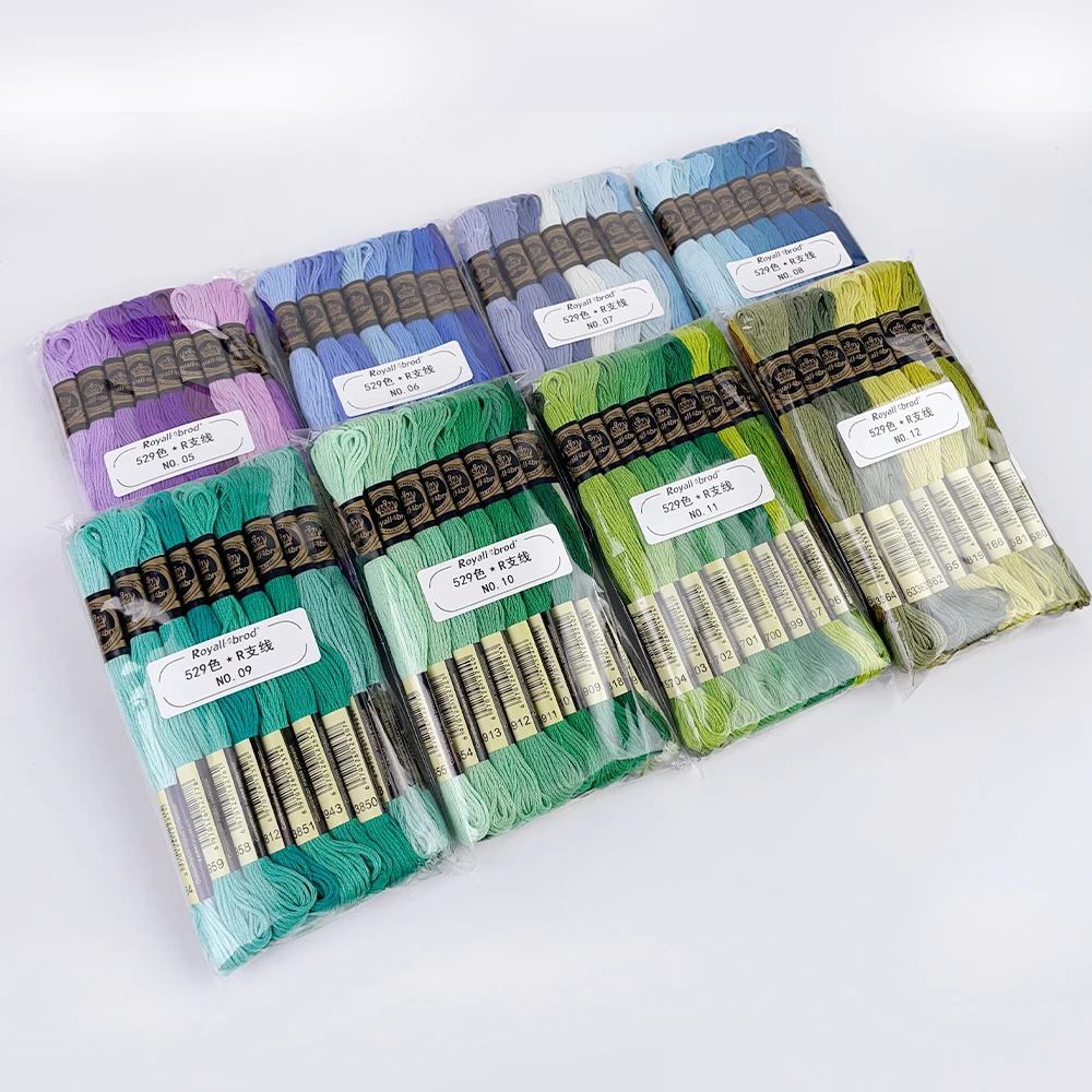 100% Cotton Embroidery Floss Thread for DIY Handwork