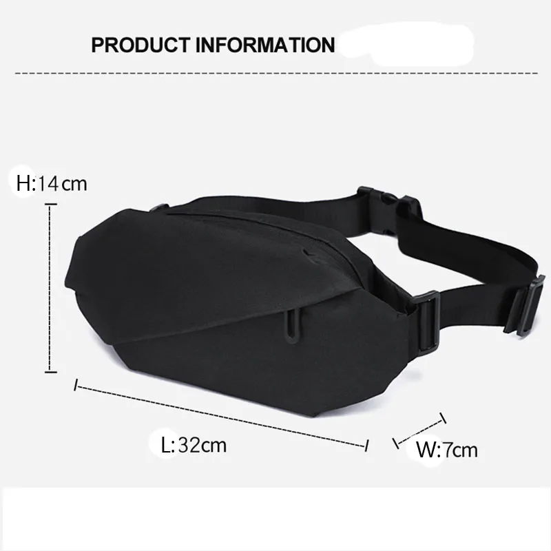 Bolso cruzado al aire libre para hombre, bandolera de pecho para hombre, paquete de cintura para viaje, bolso de hombro ligero para adolescentes