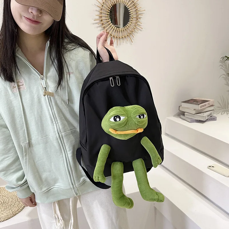 Three-dimensional Frog Doll Backpacks Women Oxford Bagpack Male Rucksack Shoulder Bag For Teenage Girl School Bag Mochila Bolsa