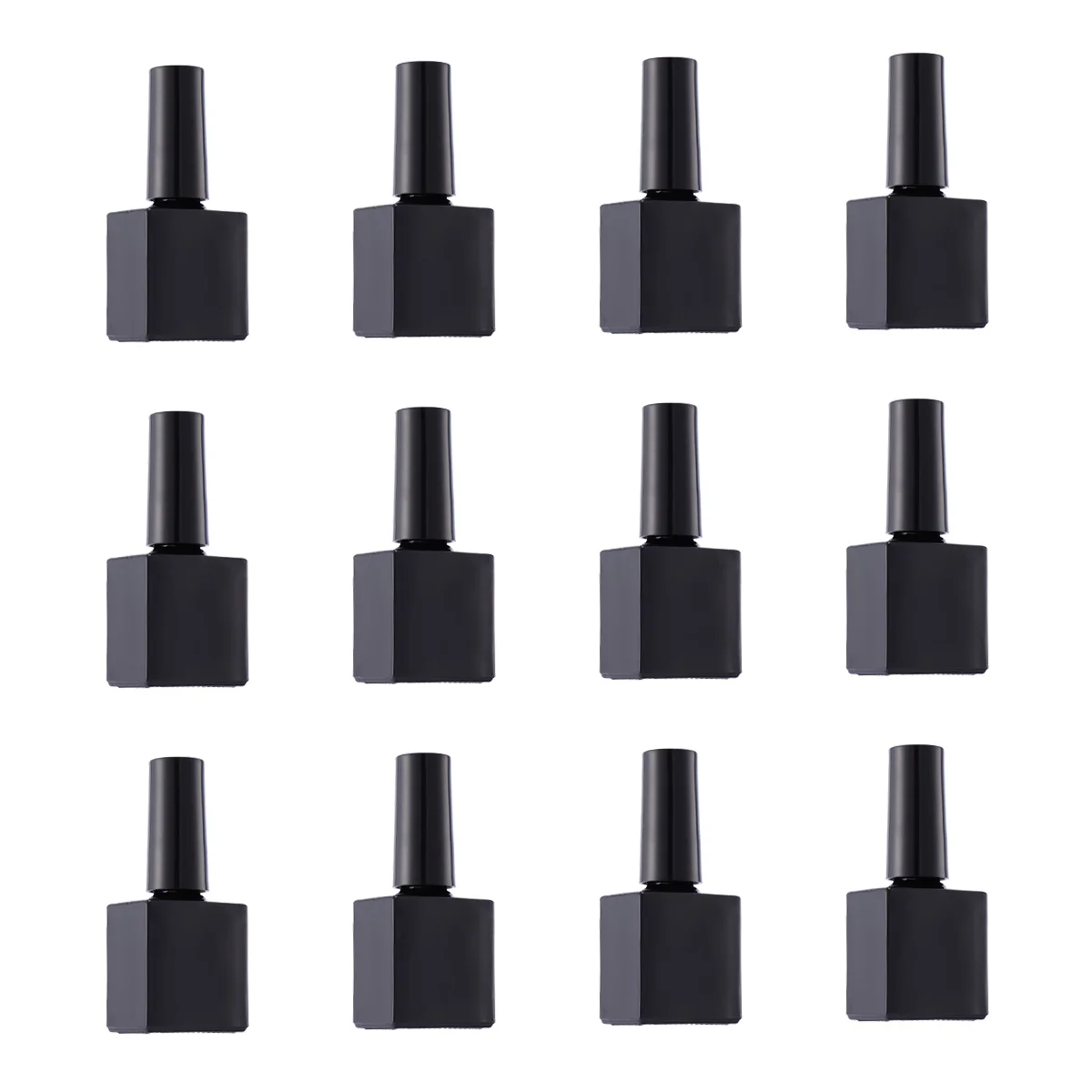 

12Pcs 10Ml Nail Polish Empty Bottles High Grade Glass Container with Brush Compact Size for Travel Outdoor Use Storage