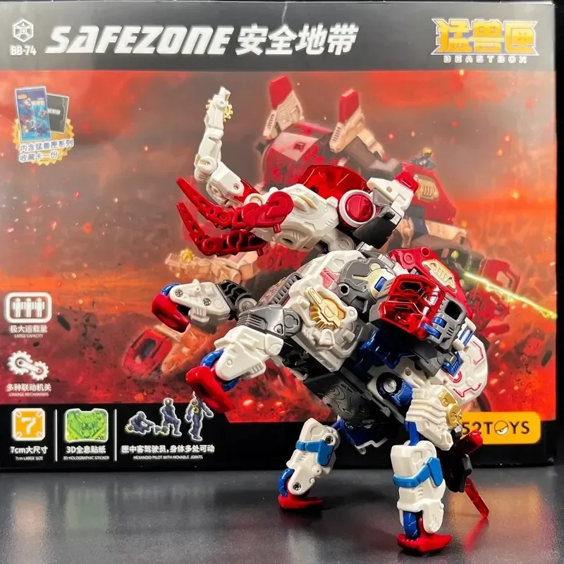 52TOYS Beastbox BB-74 SAFEZONE 2.0 Transformando Figura de Ação - Modelo de Brinquedo Robô Colecionável Presente de Natal Perfeito
