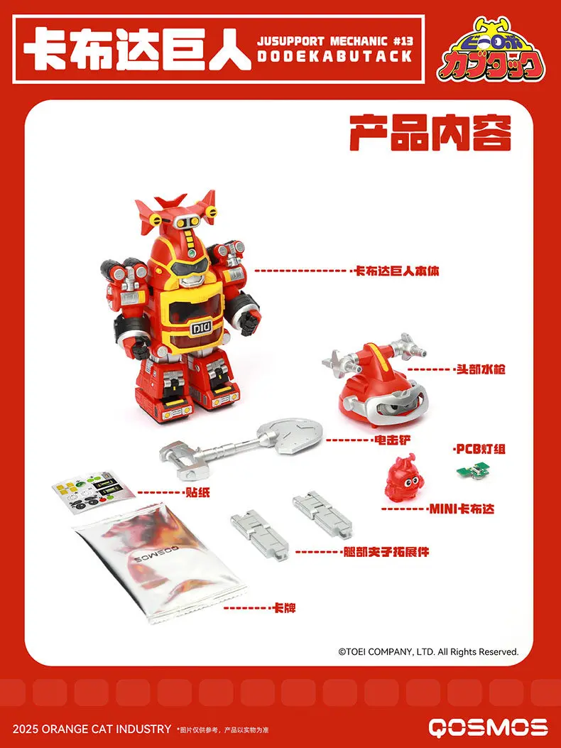 In Stock Orange Cat Industry Kabutack Sharkler Giant DODEKABUTACK TONDEMO-JAWS Assembling Model Kits Toys Kabutack view 4