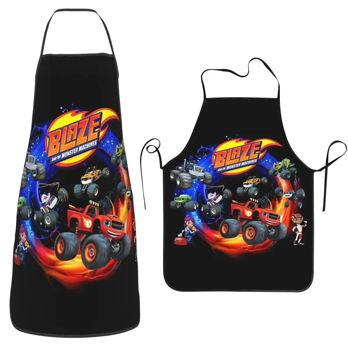 

Blaze And The Monster Machines Активные фартуки Шеф-повар Кулинария Столик Водонепроницаемый нагрудник Кухонный сарафан для уборки