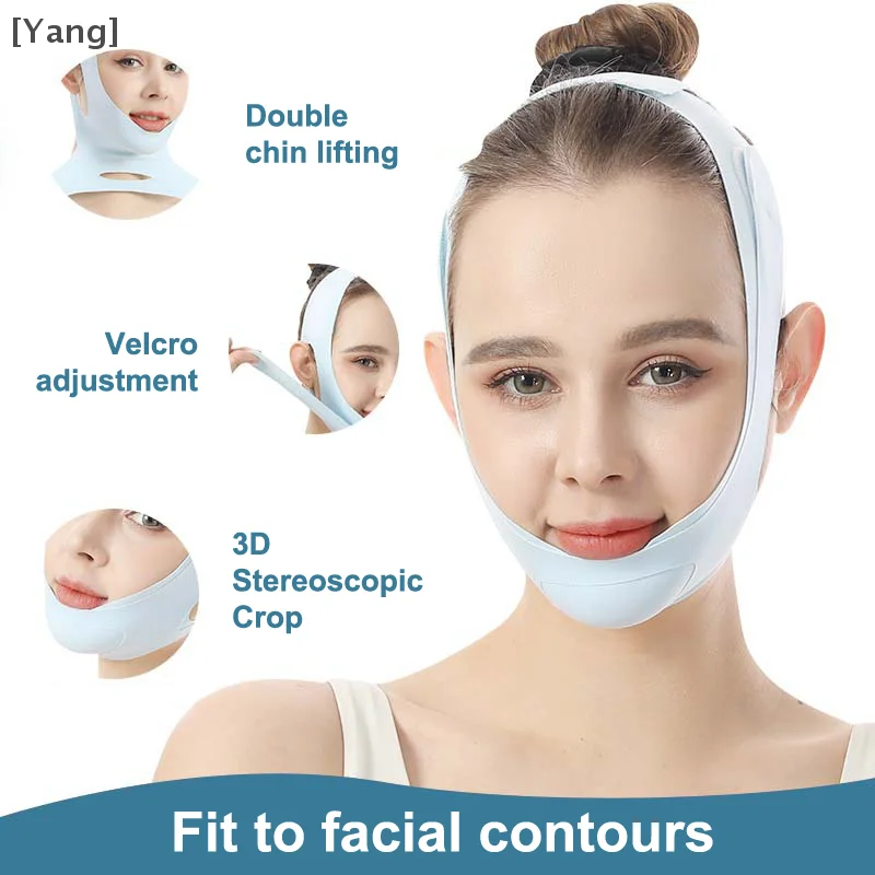 Face Slimming STRAP ลด Double Chin Lift V สติกเกอร์ใบหน้าป้องกันผ้าพันแผลสําหรับสายรัดหน้าเข็มขัด Mask Lift รูปไข่ Mask Face 1PCS