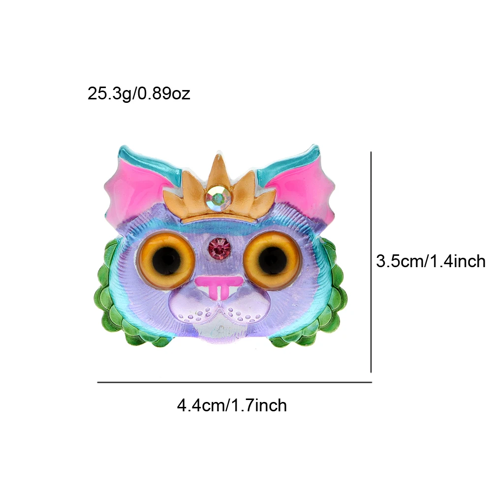 CINDY XIANG Colorful Enamel Wear Crown Cat Brooches For Women Cute Animal Pin 4 Colors Available Bag Hat Suit Accessories