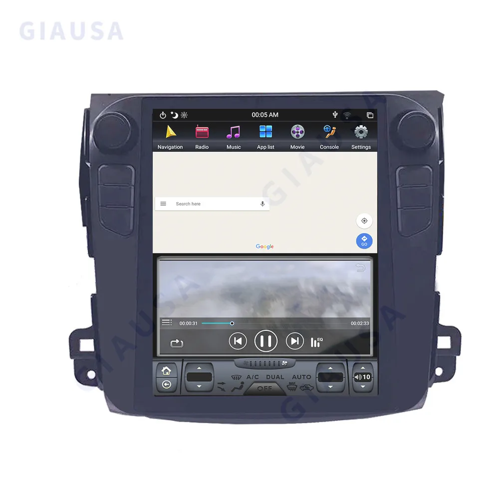 カーマルチメディアプレーヤー,2005インチステレオラジオ,Android画面,CarPlay,GPSナビゲーション,Mitsubishi Outlander 2012-10.4G