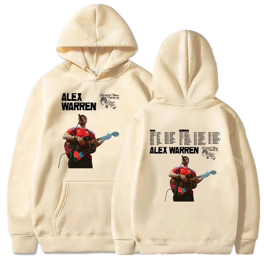Donna Uomo Con Cappuccio Alex Warren Più Cheaper Than Therapy Tour 2026 Felpe con cappuccio Felpe a maniche lunghe Sudaderas Para Mujer Stampa Abbigliamento