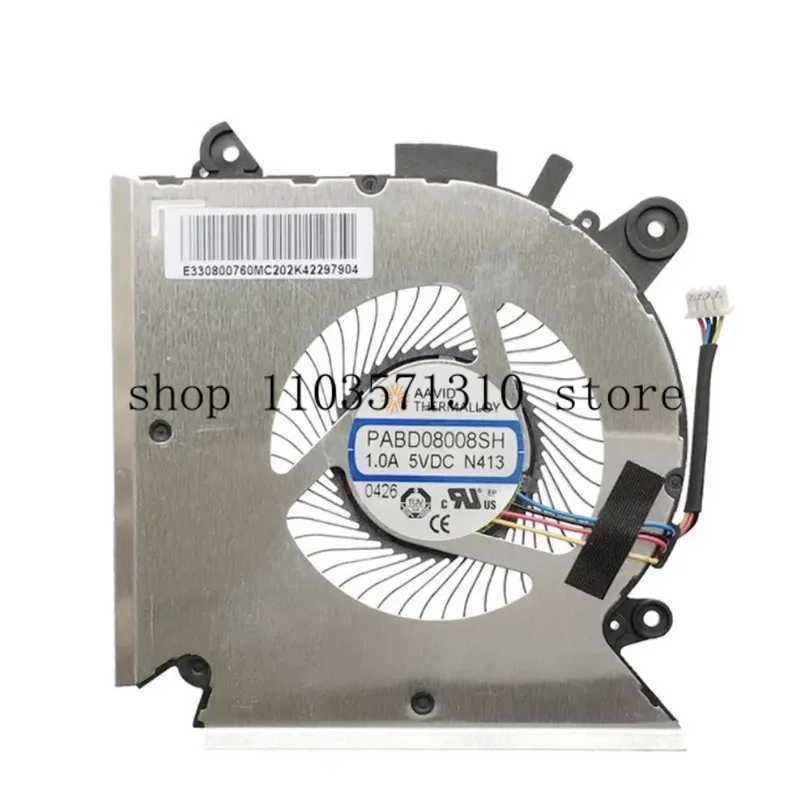 New original cpu cooling fan for MSI GF63 16R1 16R2 fan cooler radiator PABD08008SH DC 5V 1.0A N413