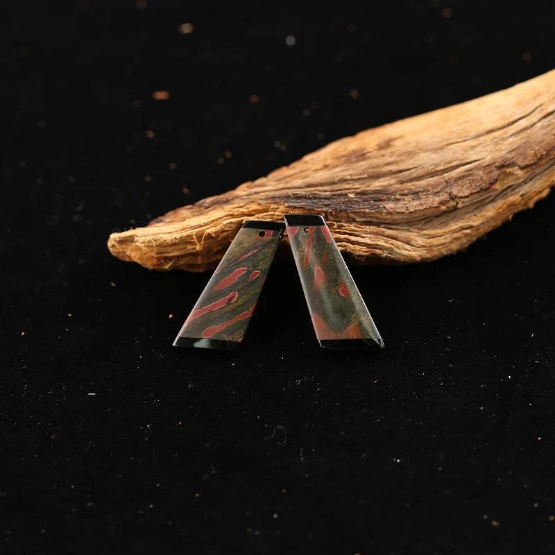 B&F Obsidian＆Multi-Color Picasso Jasper  Earring Beads for Jewelry Making, Handmade Natural stones beads, Stones for Supplies