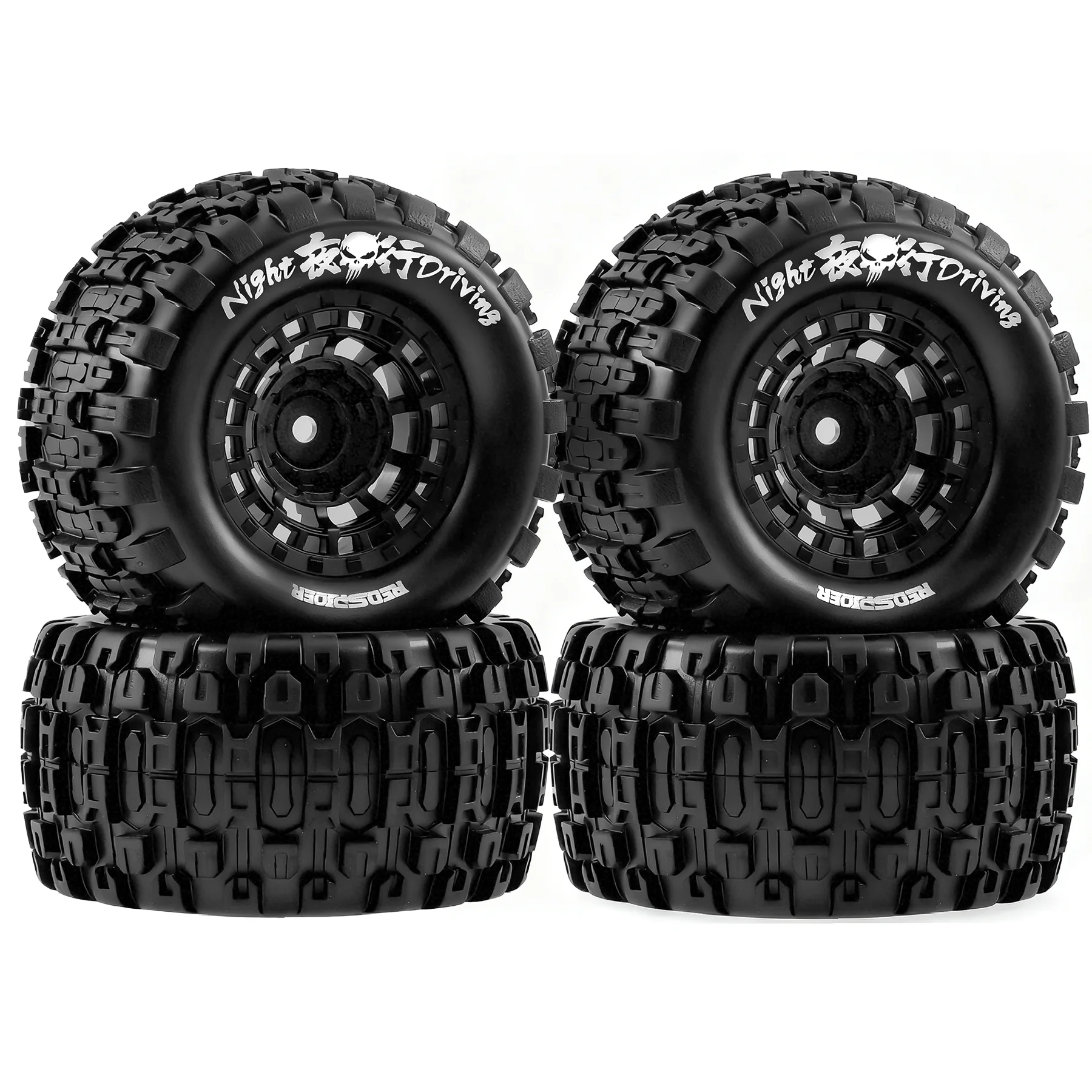 12mm六角rcホイールタイヤ、1-16ミニmaxx＆ミニxrt、hsp-94186、e-revo、l0-s1-1-18ミニlmt-rcクローラーカートラック用、4個入り