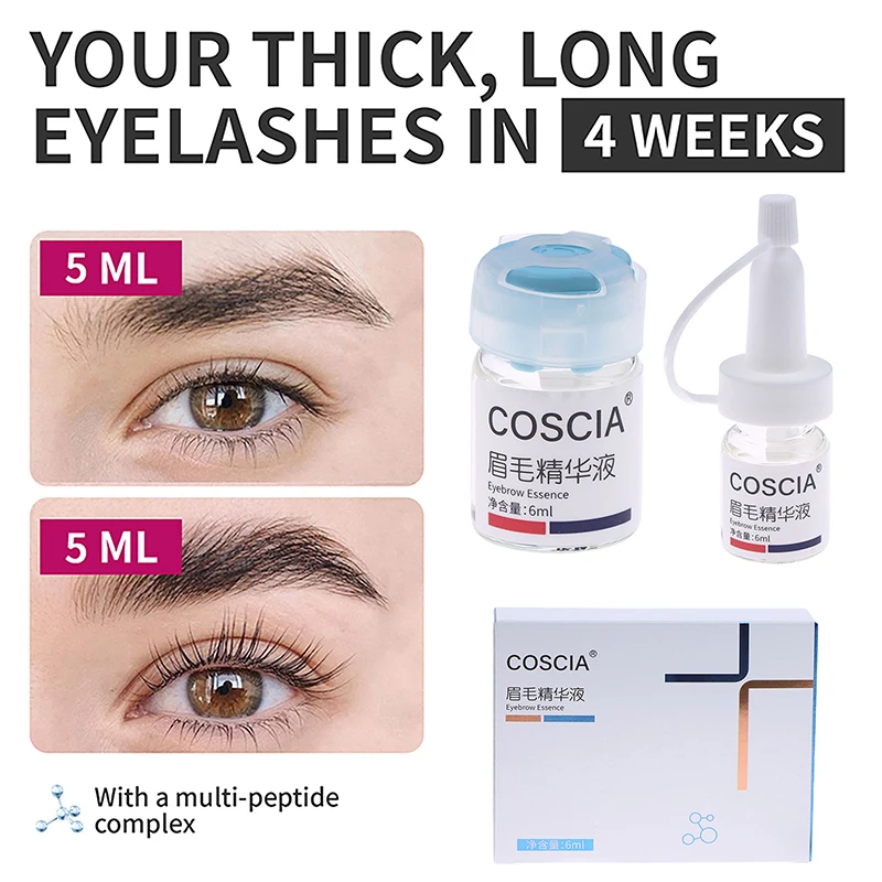 Szybkie serum na porost brwi, wzmacniające wzrost włosów w brwiach, zapobiegające wypadaniu włosów, zapobiegające łysieniu, dla pełniejszych i grubszych brwi, do makijażu.
