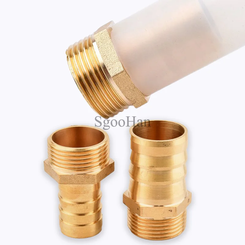 G3/4'' To 8~25mm Brass Pipe Pagoda Connector Male Thread Aquarium Pump Adapter Garden Irrigation Water Pipe Joint Fittings