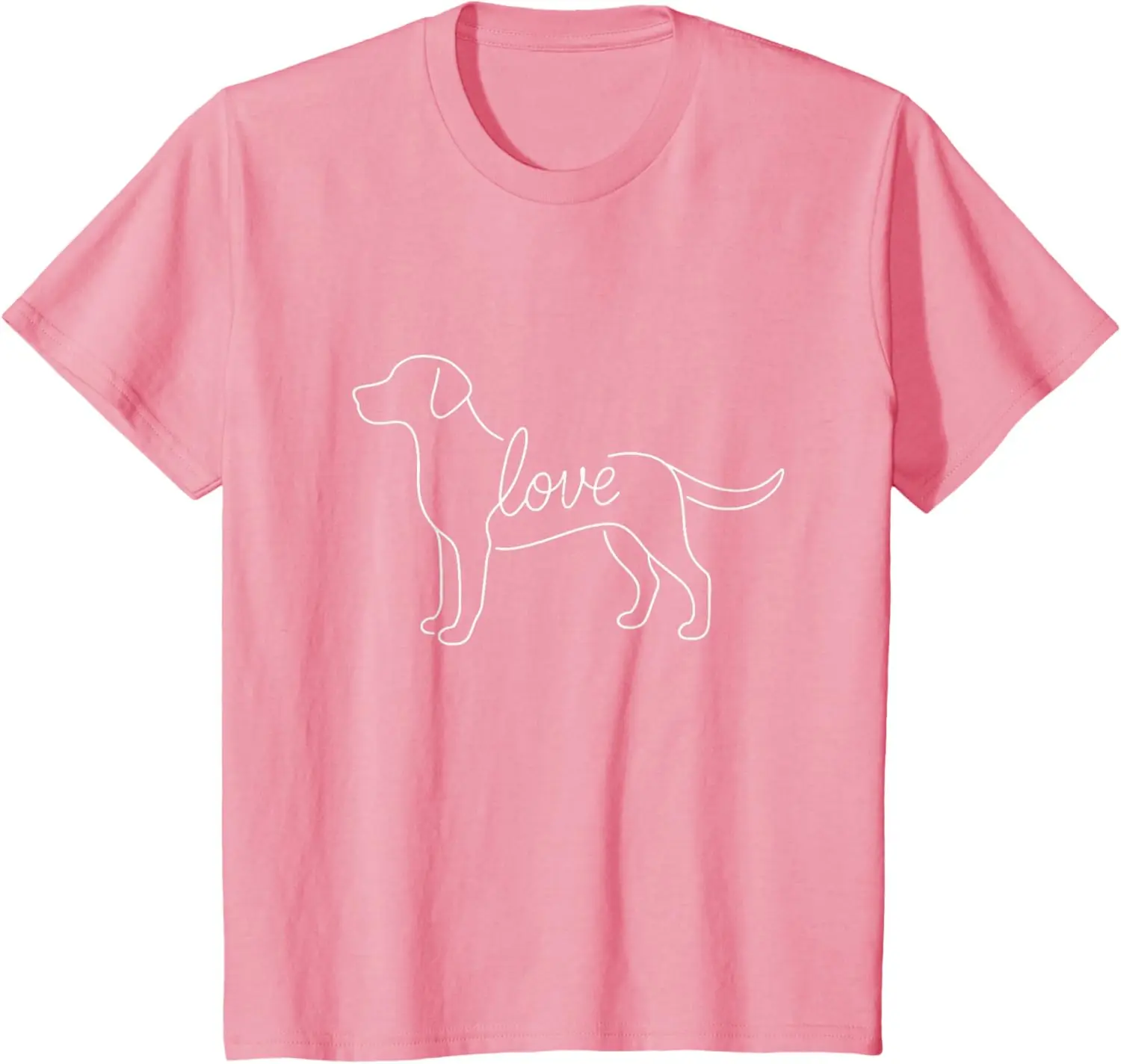 Labrador Retriever Love Line Art Minimalist Lab Dog Lover T-Shirt Funny Unisex Children’s Wear Cotton Casual Graphic T Shirts