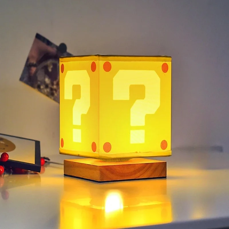 Creative Warm Night Light Question Mark Children's Room Fabric Small Table Lamp Home Decoration Bedroom Bedside Ambient Lighting