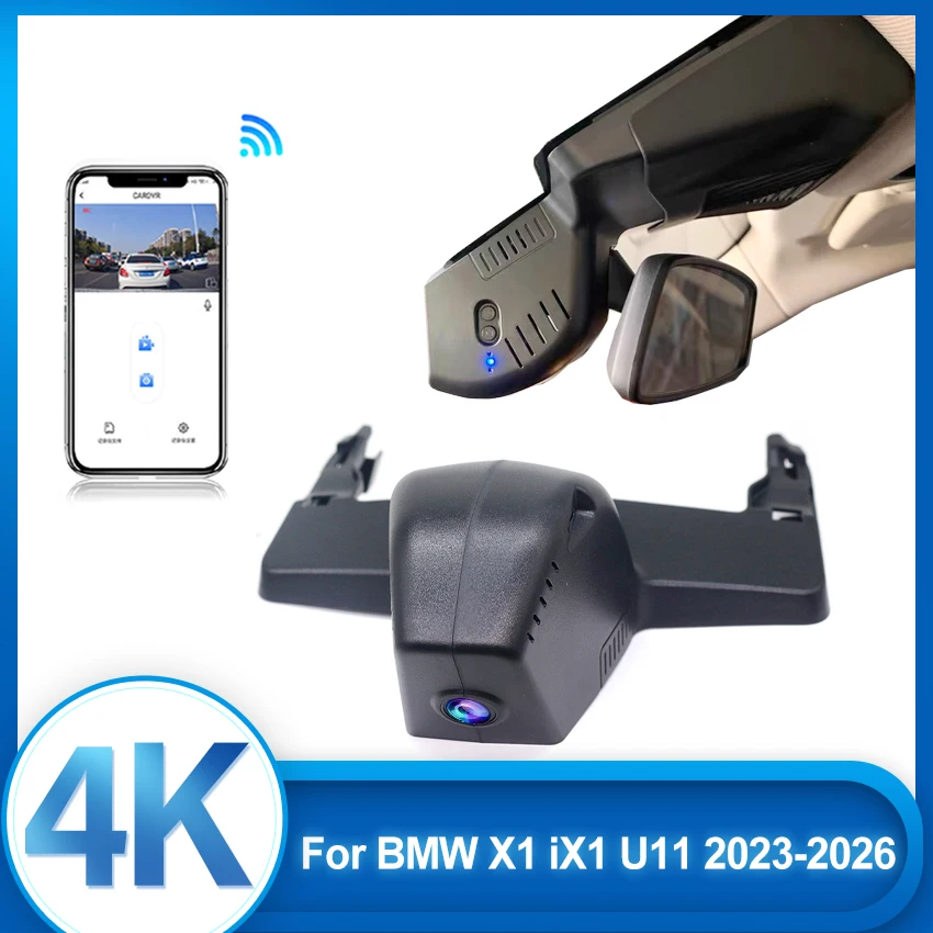 

Новый! Видеорегистратор 4K для BMW X1 iX1 U11 2023 2024 2025 2026, встроенный OEM автомобильный видеорегистратор, видеорегистратор, подключение WIFI, управление через приложение