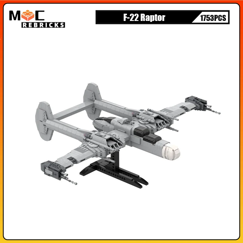 

MOC Military Series B-61 Starfighter Building Blocks WWII Fighter Aircraft Model Assembly Technology Bricks Collector Sets Toys