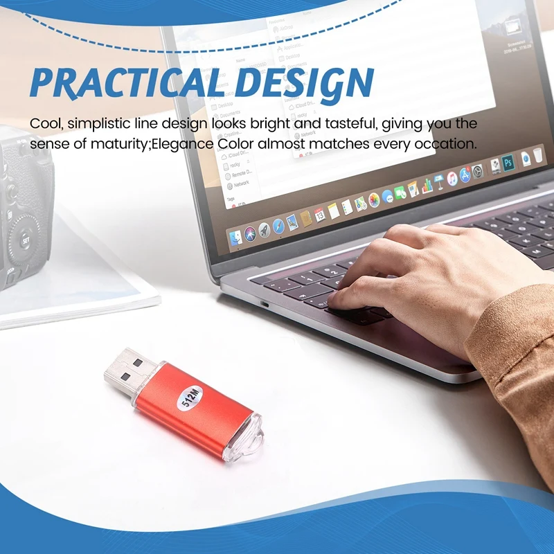 USB 2.0 فلاش ميموري ستيك قلم تخزين الإبهام اللون: أحمر السعة: 512 ميجابايت