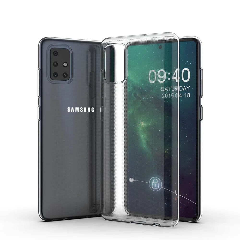 Klare Hülle für Samsung Galaxy A71, transparente, weiche Silikon-TPU-Handyhülle für Samsung A71, 4G-Rückseite, A71, A71, 5G, klare Hülle – Detail 7