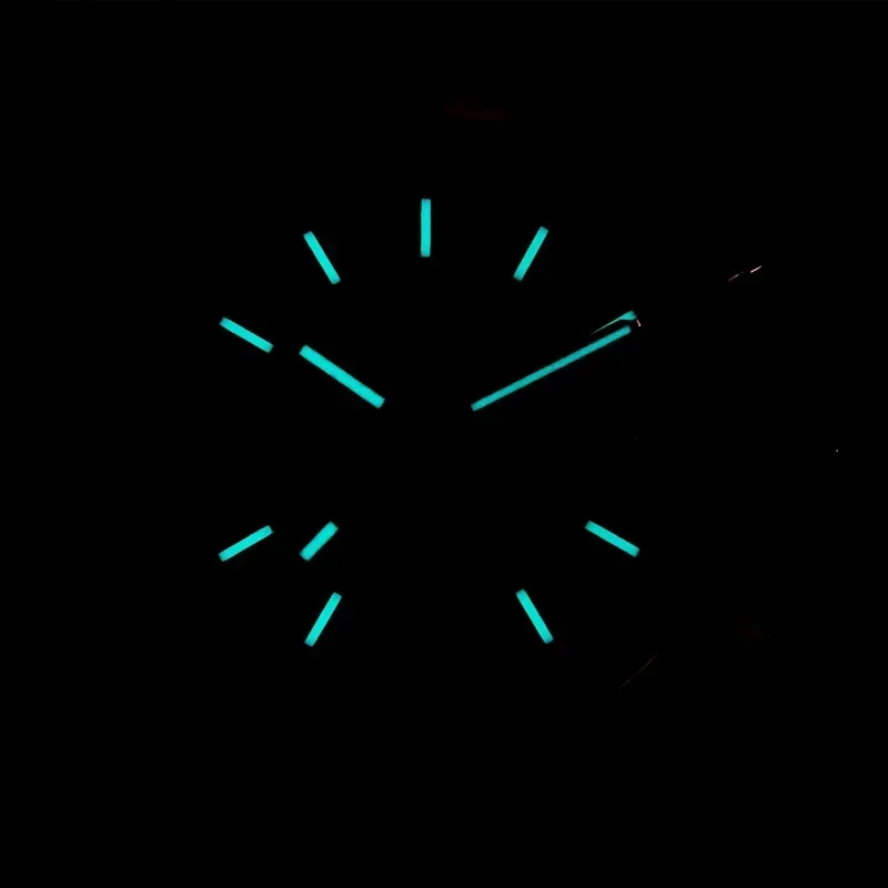 Cronógrafo de cuarzo para hombre, cronógrafo Miyota S620, negro y blanco, esfera de Panda, zafiro, 10ATM, impermeable, taquymetre, correa de cuero