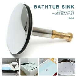 1pc 43mm Bathtub Plug Replacement Bath Pop Up Waste Plug Only Flat Seal Brass Bathroom Tub Drain Drainer Strainer