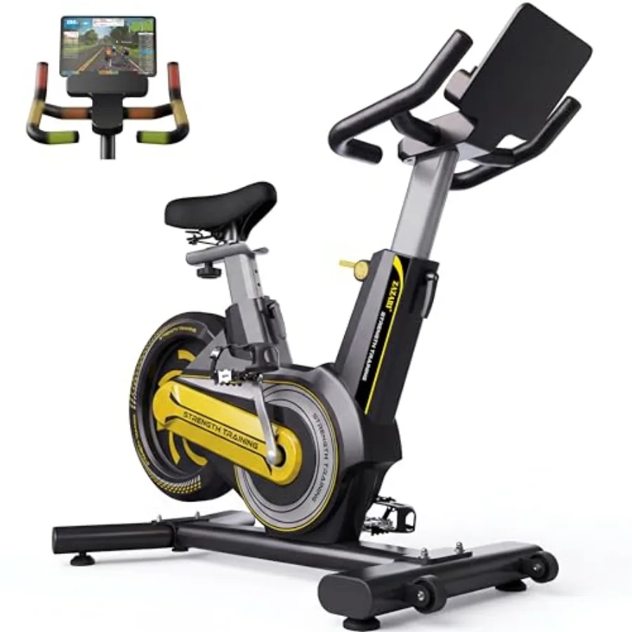 

Semi-Commercial Exercise Bike 350 lbs Ccity Magnetic Stationary Bike for Home Gym with Multi-Grip Handlebars Comfortable Seat S