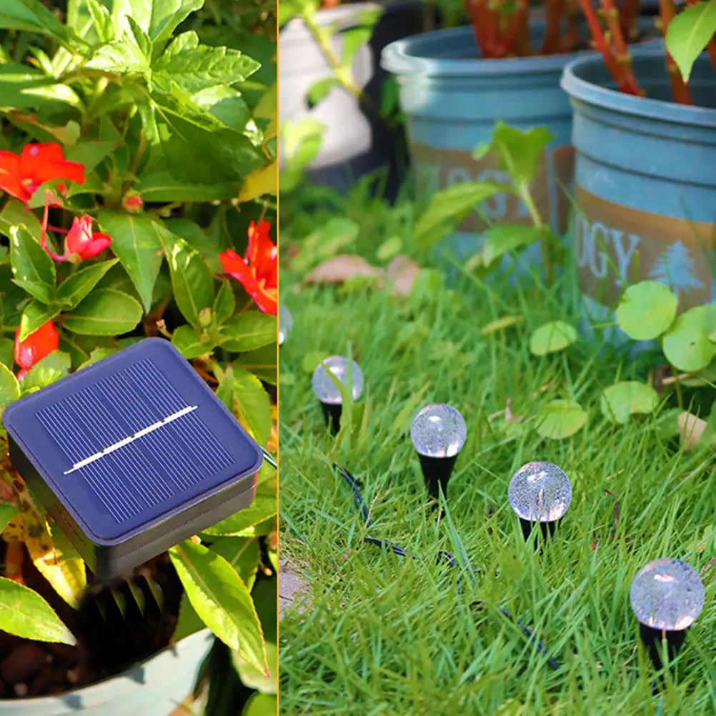 1 Set Solar Path Lights Outdoor Decorative Lawn Lamps Creative Solar Energy Light Durable Weatherproof Garden Yard Lamp Ground