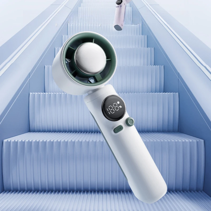 Ventilador de resfriamento de gelo de mesa - Ar condicionado dobrável de dupla finalidade com controle de temperatura LED e proteção contra sobrecarga pequeno e portátil