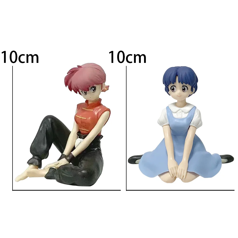 Nova Figura de Ação de 10CM Ranma 1/2 Relax Time Saotome Ranma Anime Tendou Akane Modelo Colecionável Brinquedo Presente de Aniversário
