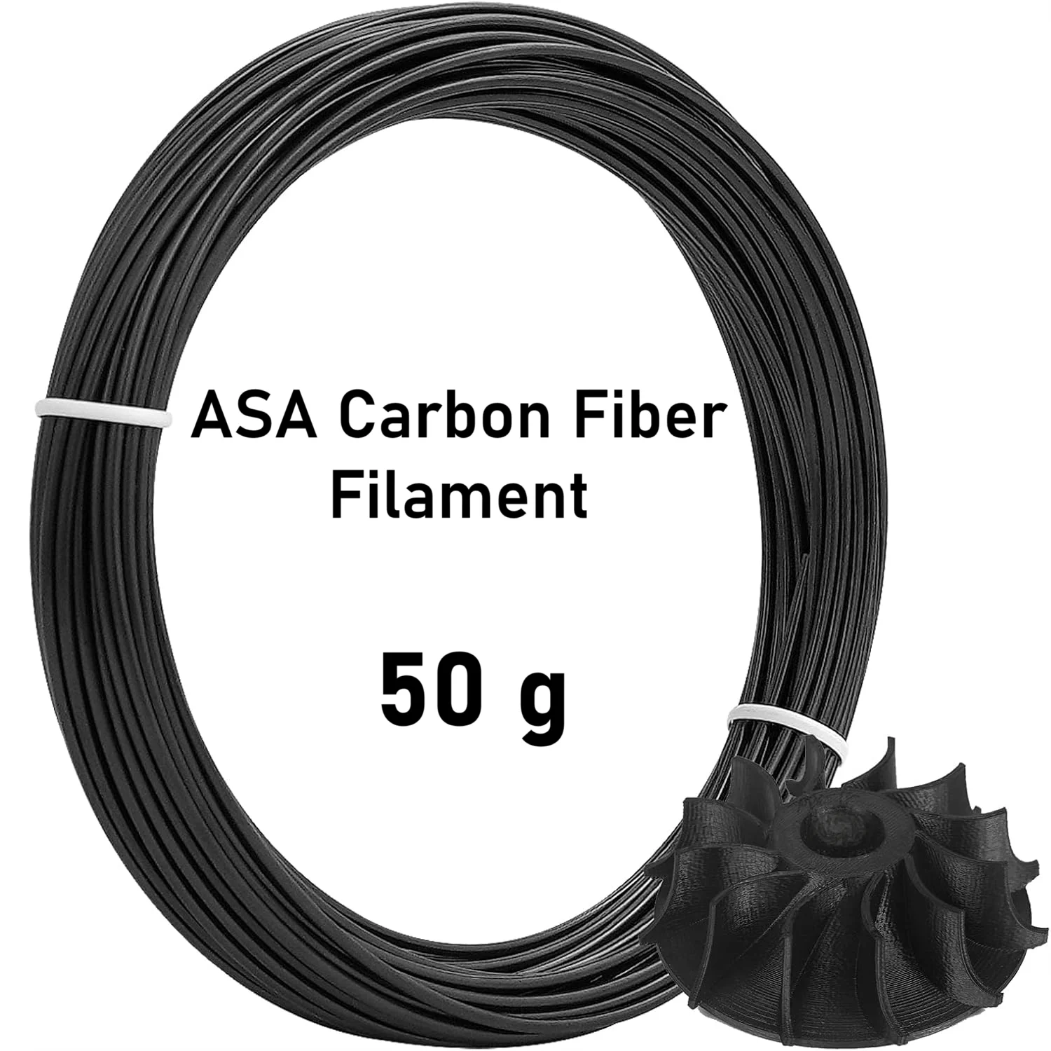 

Нить из углеродного волокна ASA 50 г/250 г для нити для 3D-печати ASA-CF УФ/погодные/термостойкие Высокая прочность и ударопрочность