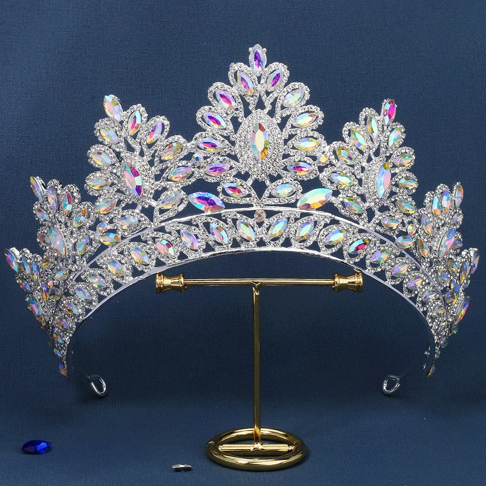 

Alloy Crown H made Crown Decor s Rhinestones Bride Hair Decor Elegant Wedding Prom Party Accessories Bridal Tiara