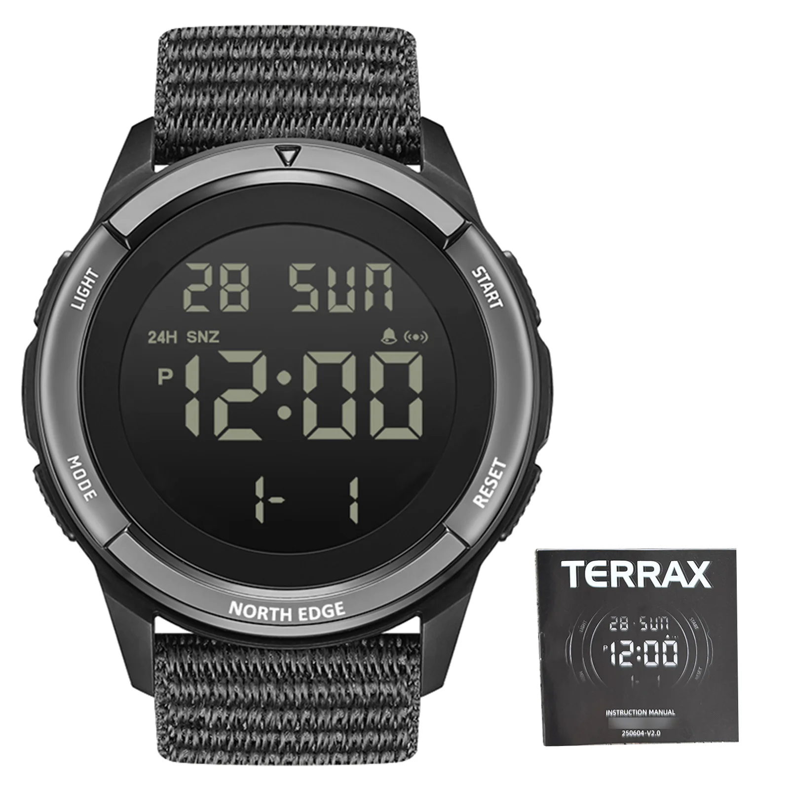 Smart Sport Watch Sporthorloge Sporthorloge voor buitenshuis 50M Regendichte digitale sporthorloges met LED-achtergrondverlichting Horloges voor heren
