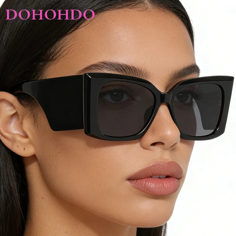 

New Trend Large Frame Cat Eye Sunglasses Men Women Brand Designer Personality Outdoors Driving Sun Glasses UV400 Oculos De Sol