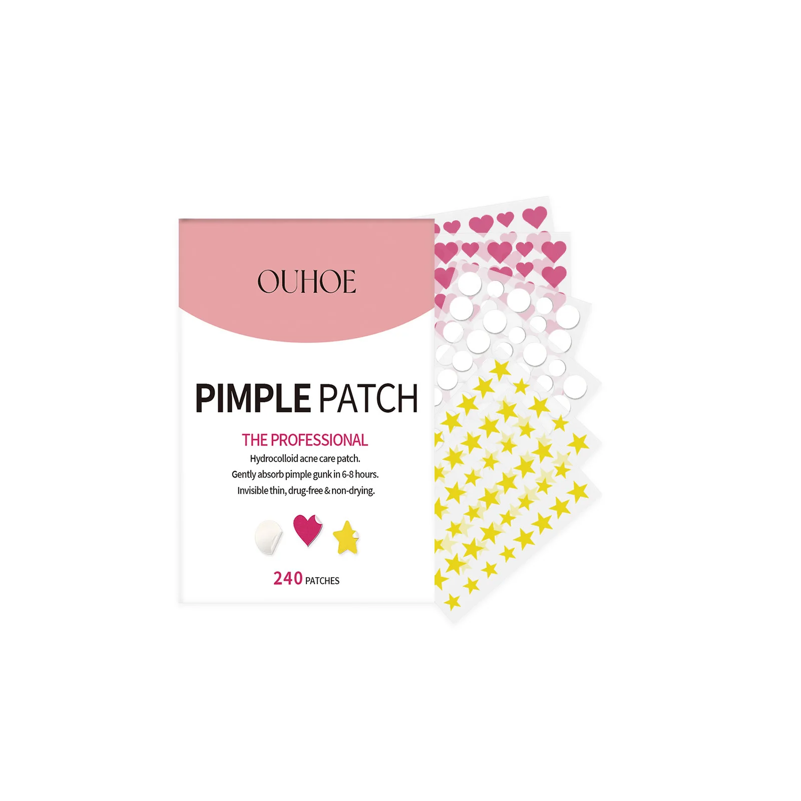 

OUHOE Repair Acne Patch Facial Cleansing Cover Acne Skin Moisturizing Gentle Skin Cream 1pcs